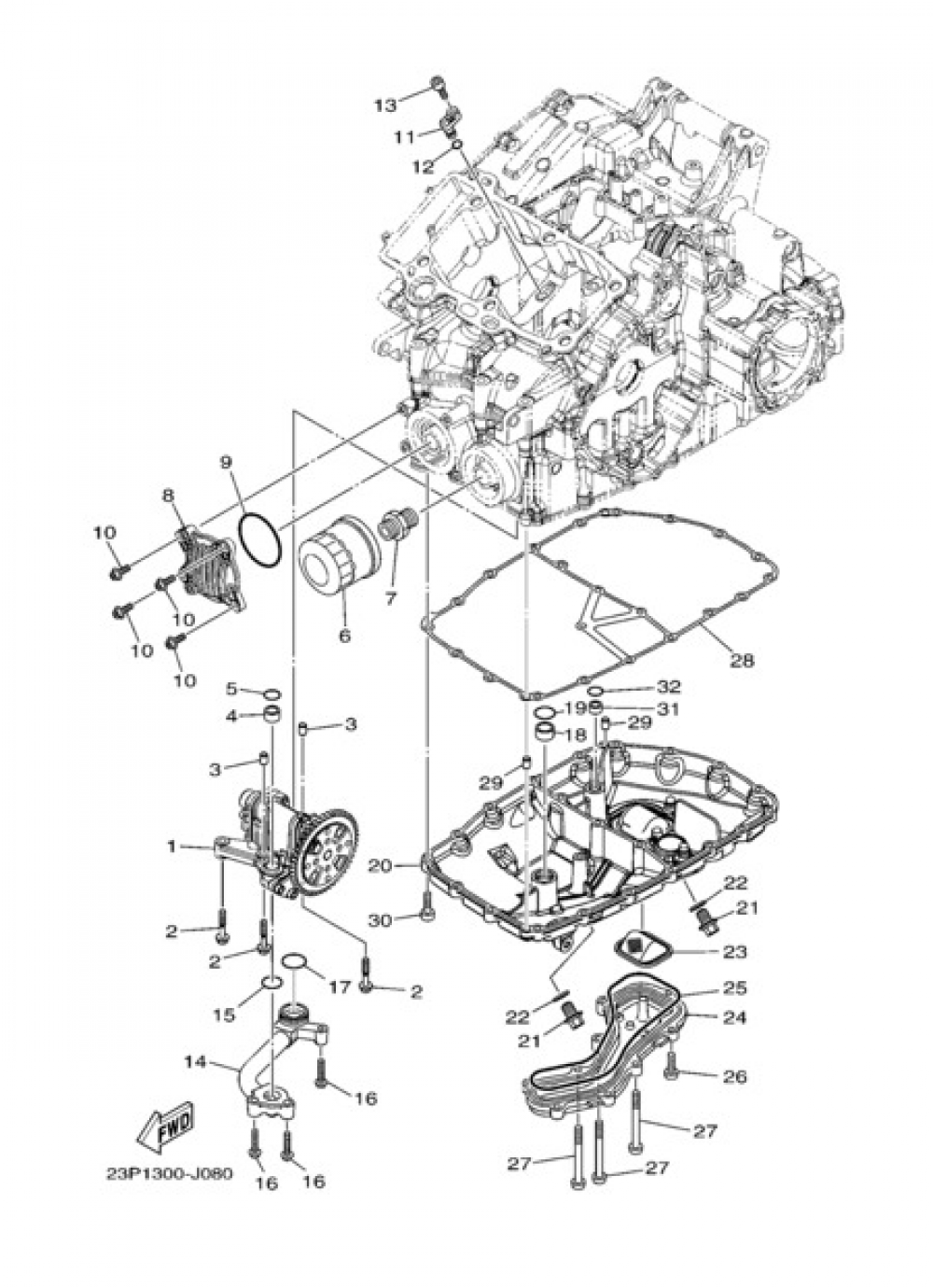 OIL PUMP Yamaha XT1200Z SuperTenere 2010