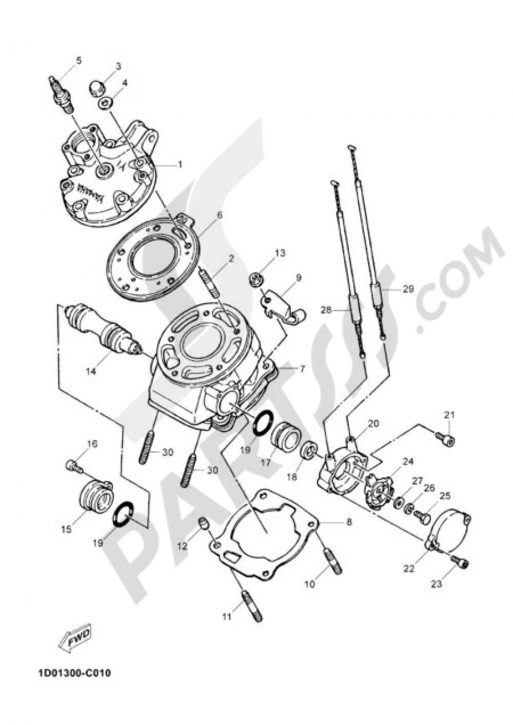 CYLINDER Yamaha DT125R 2004
