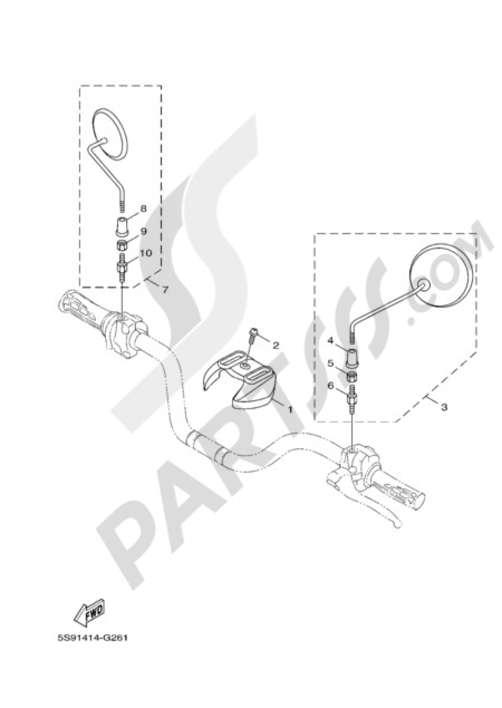 FAIRING 1 Yamaha Bw's 125 2010