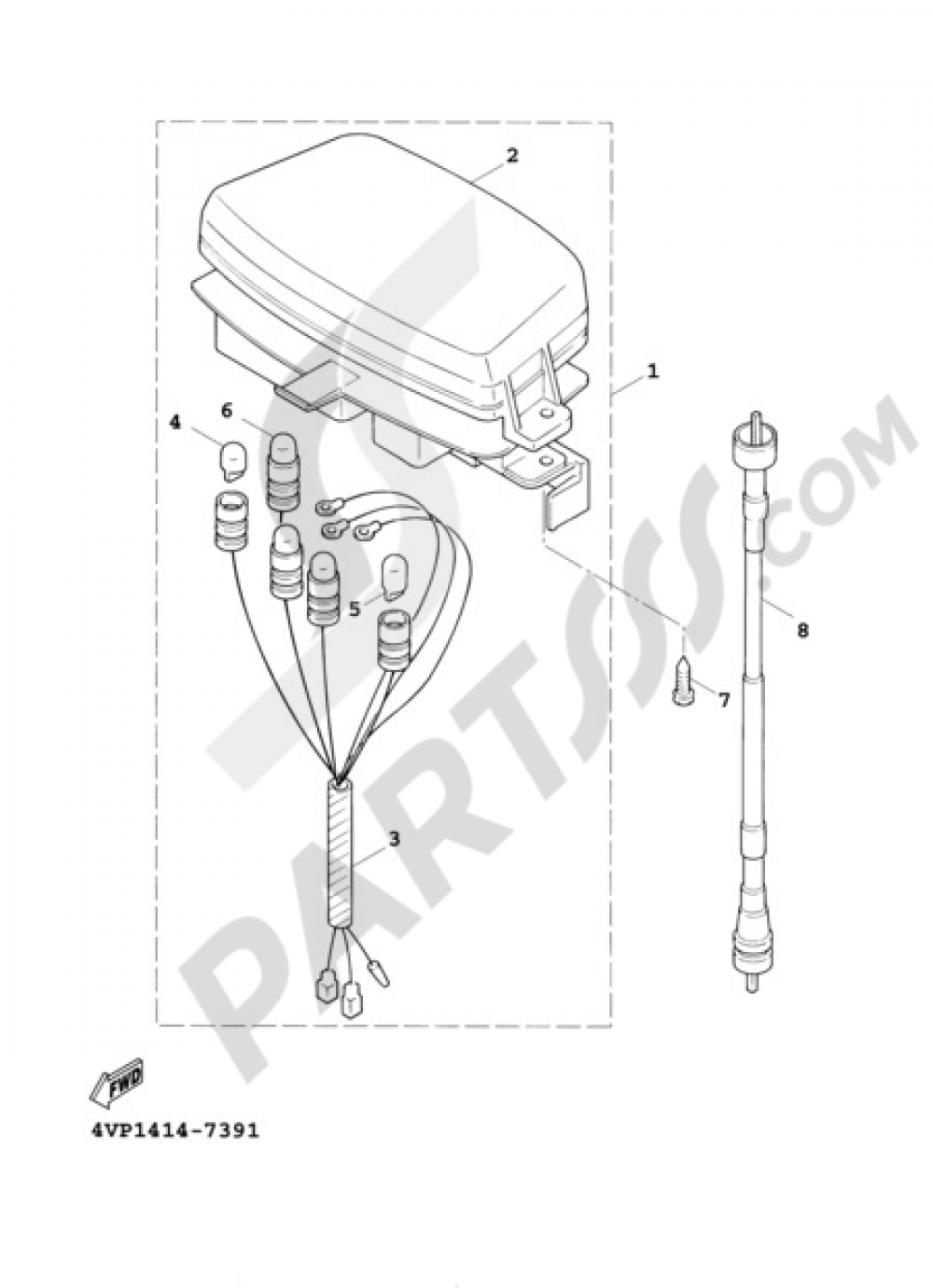 METER Yamaha Bw's 125 2001