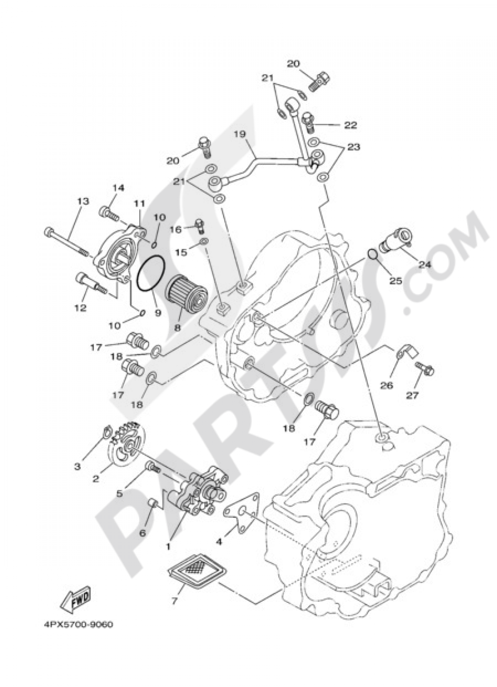 OIL PUMP Yamaha TT250R 2004