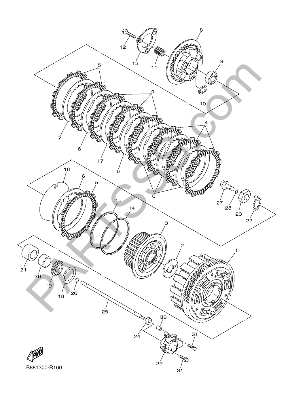 EMBRAGUE Yamaha FJR1300AE 2018