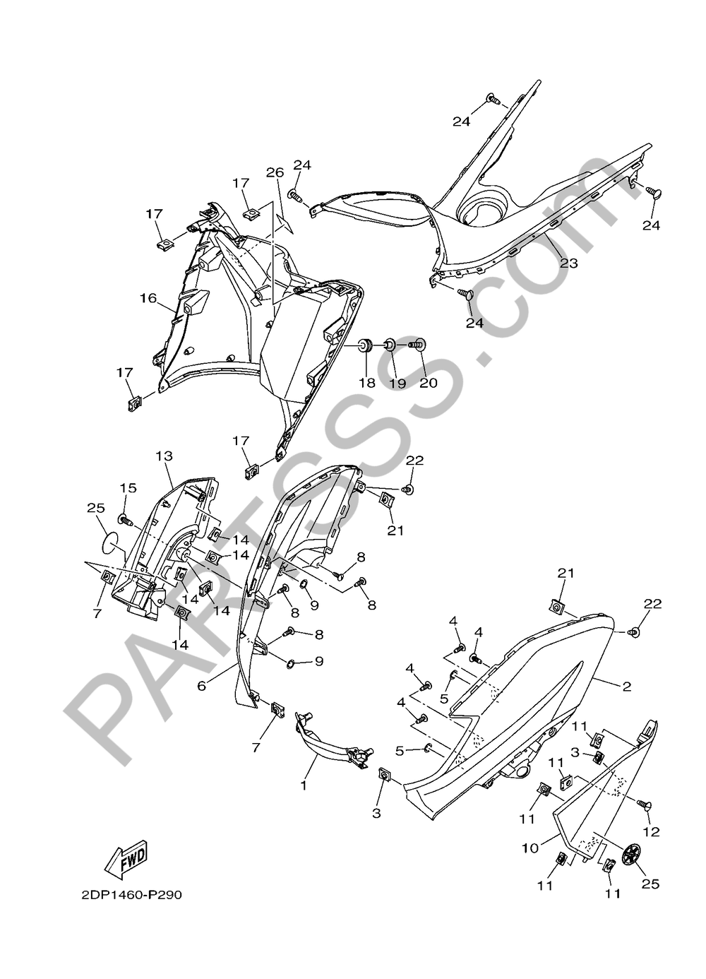 PATA PROTEGIDA Yamaha N-MAX 125 2017