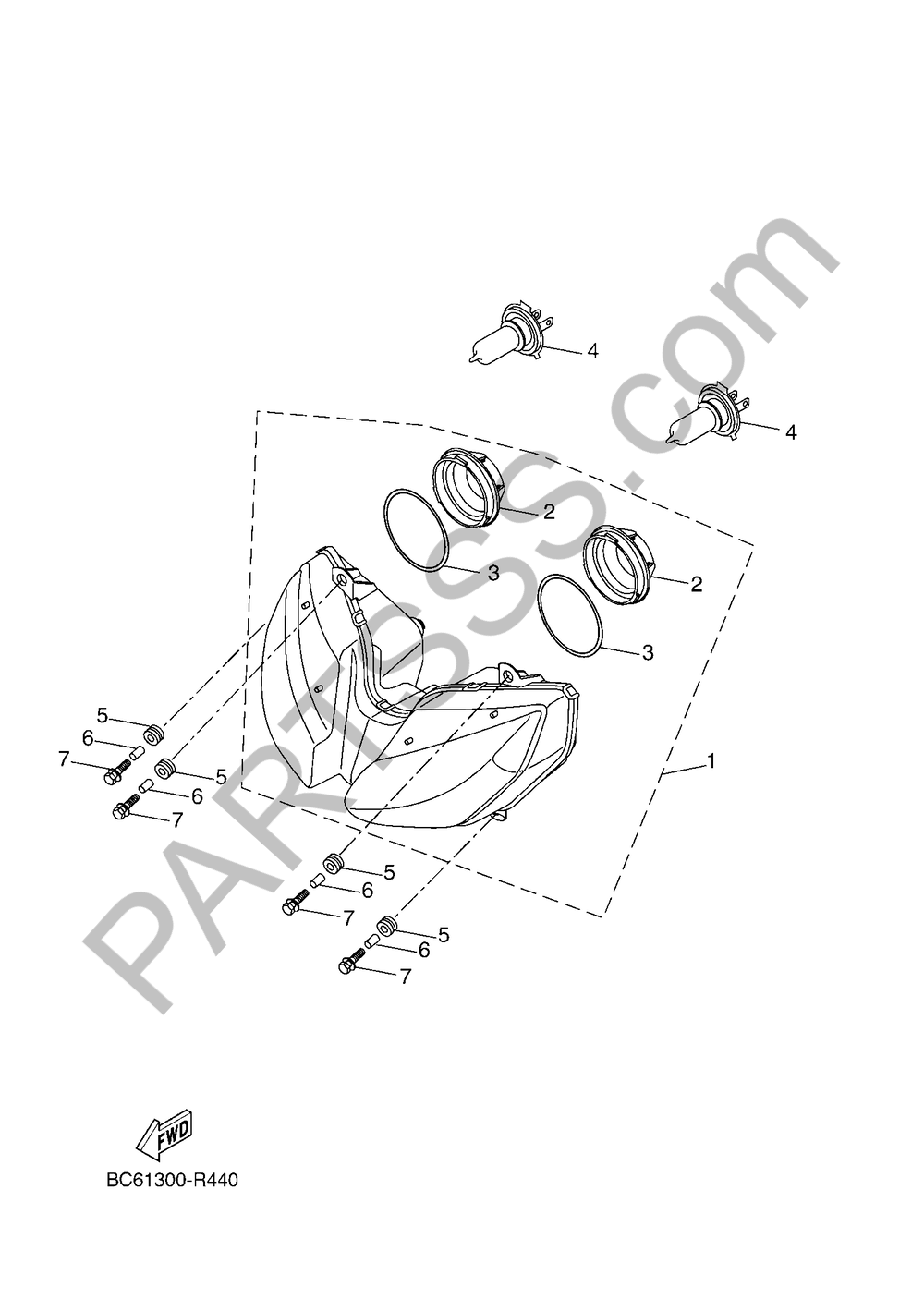 FARO DELANTERO Yamaha TRACER 700 2016