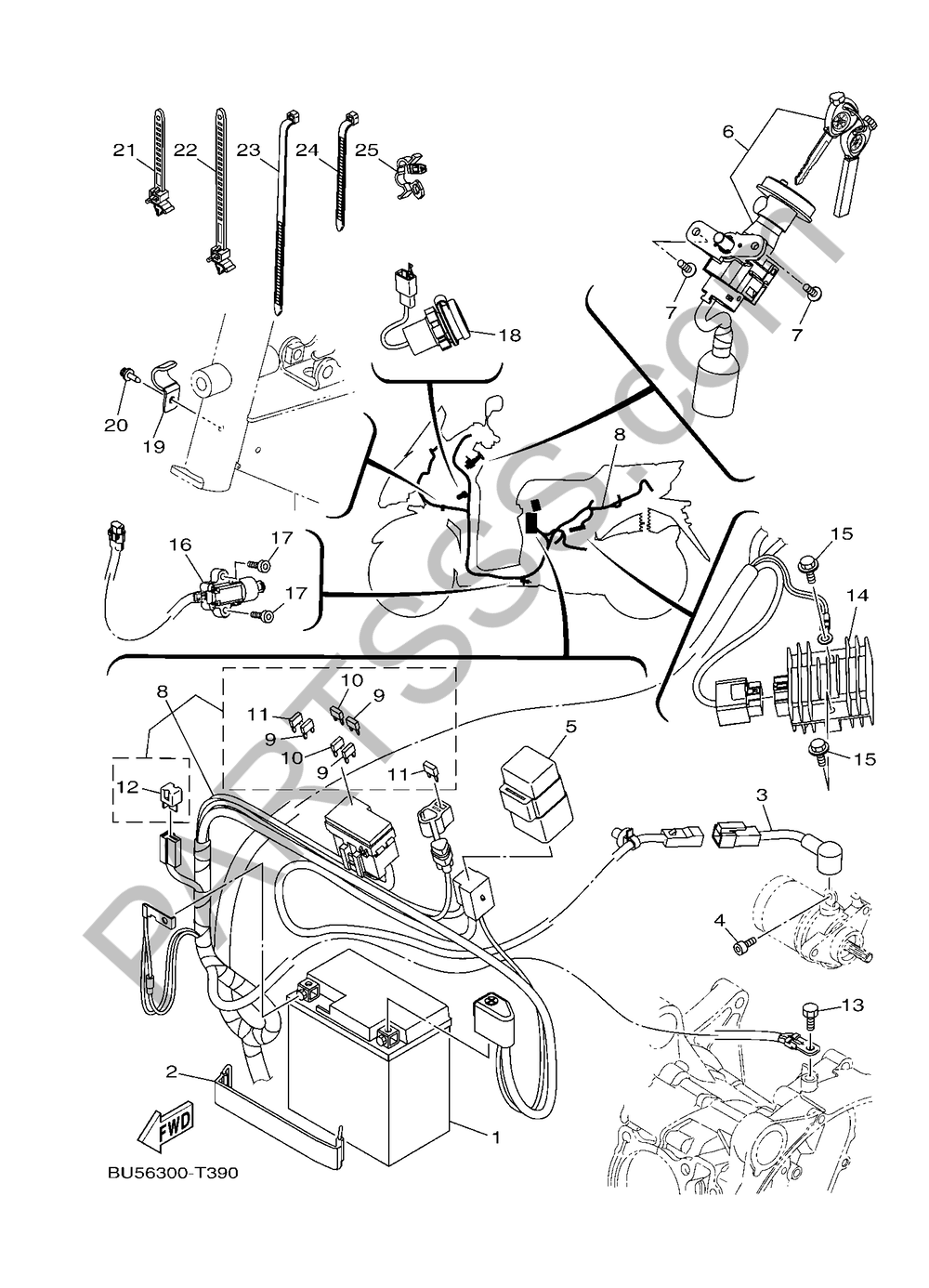 EQUIPO ELECTRICO 1 Yamaha Tricity 2018
