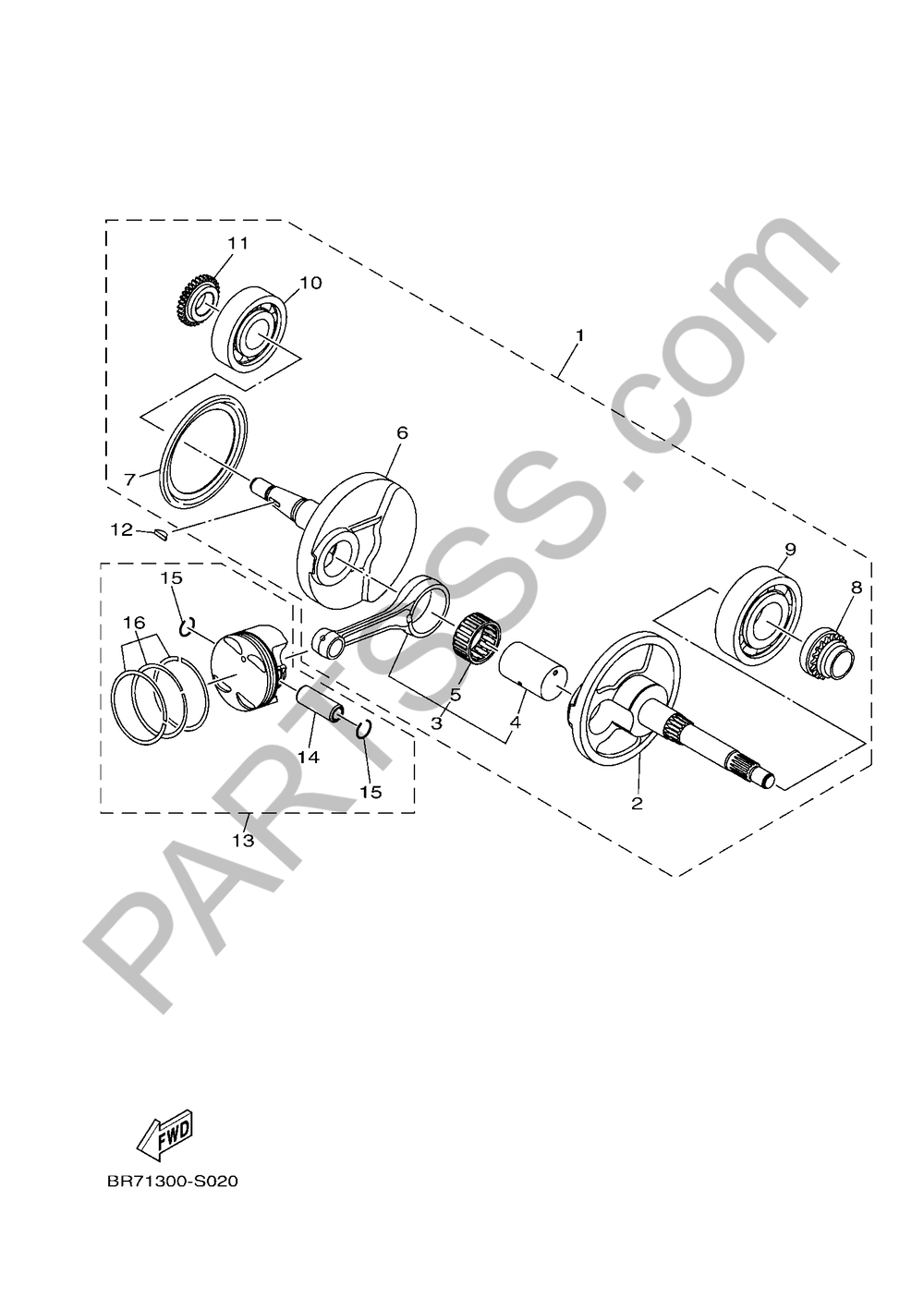 CIGUENAL & PISTON Yamaha Tricity 2018