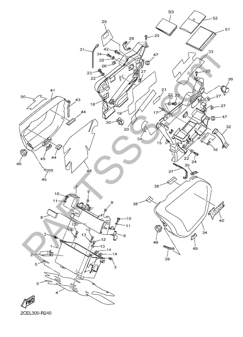 CUBIERTA LATERAL 2 Yamaha VMAX 2016