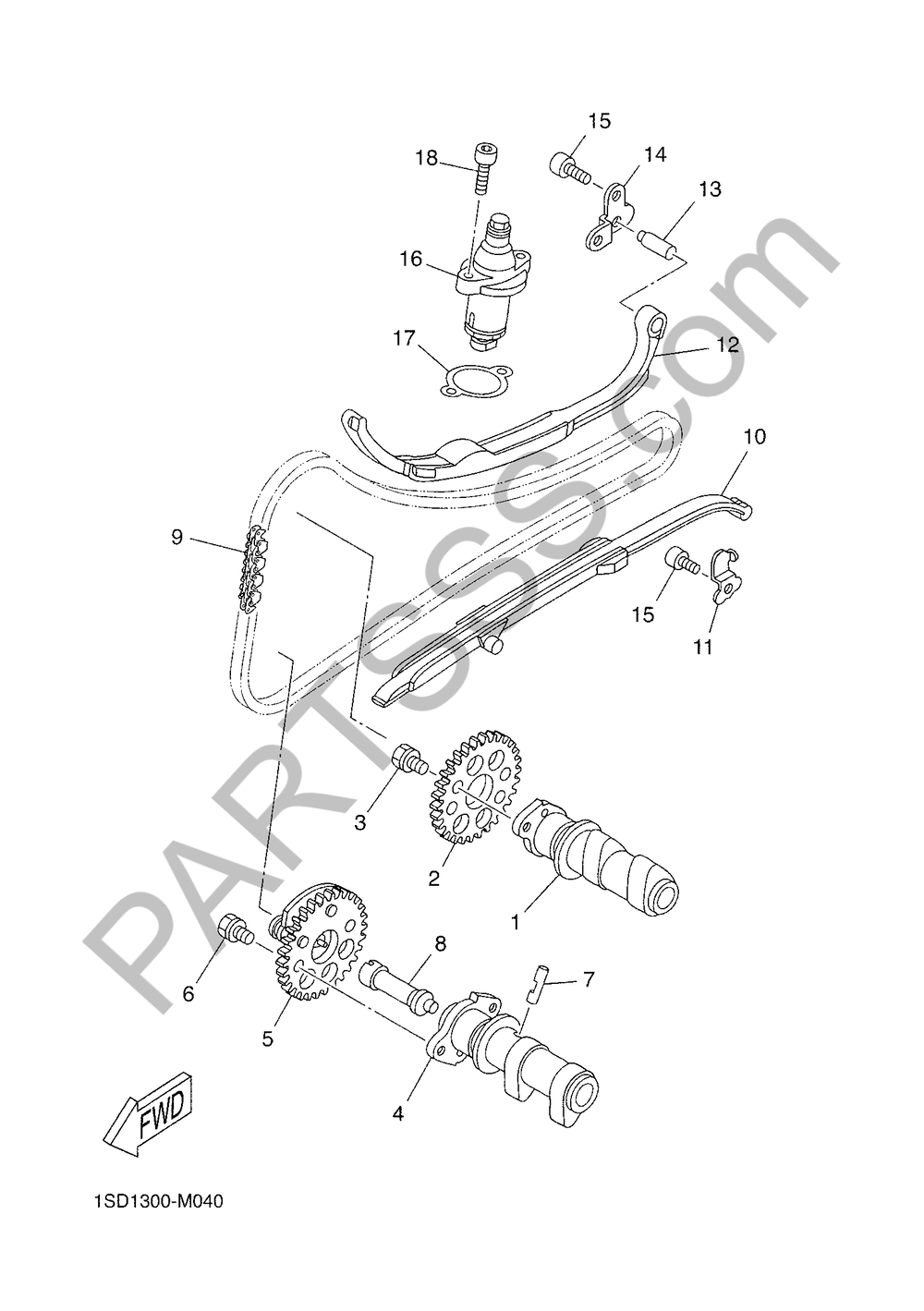 ARBOL DE LEVAS & CADENA Yamaha X-Max 400 ABS 2017