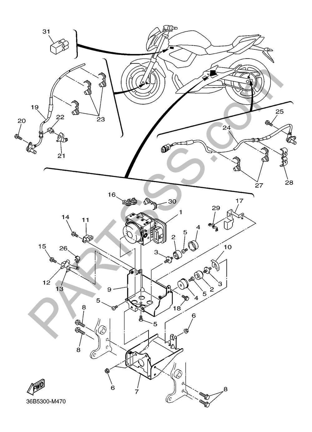 EQUIPO ELECTRICO 3 Yamaha XJ600S DIVERSION 2016