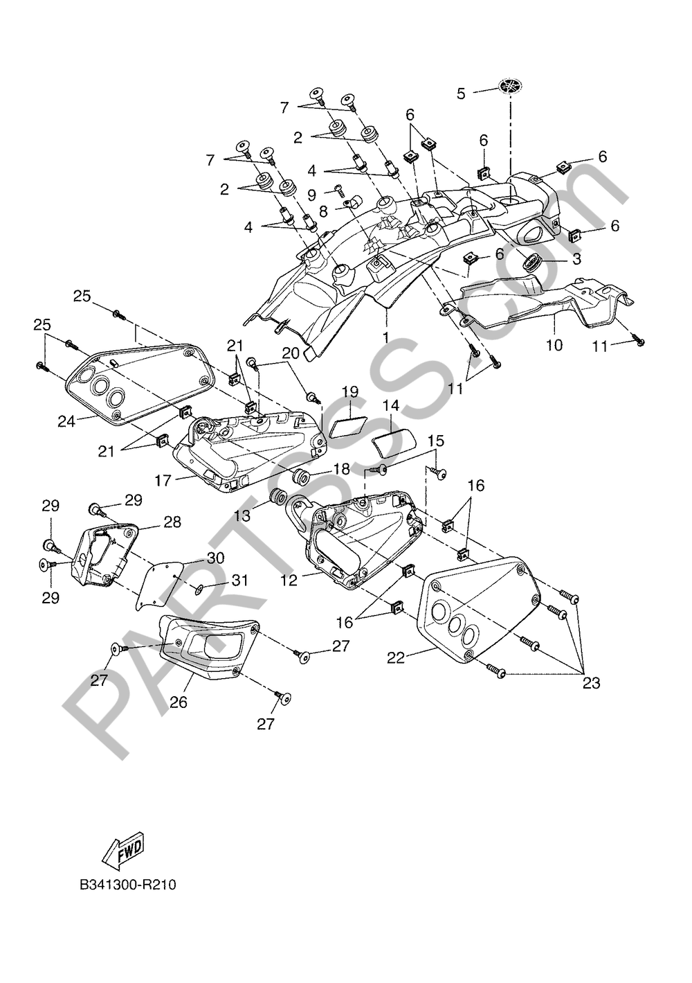 CUBIERTA LATERAL Yamaha XSR 900 ABARTH 2016