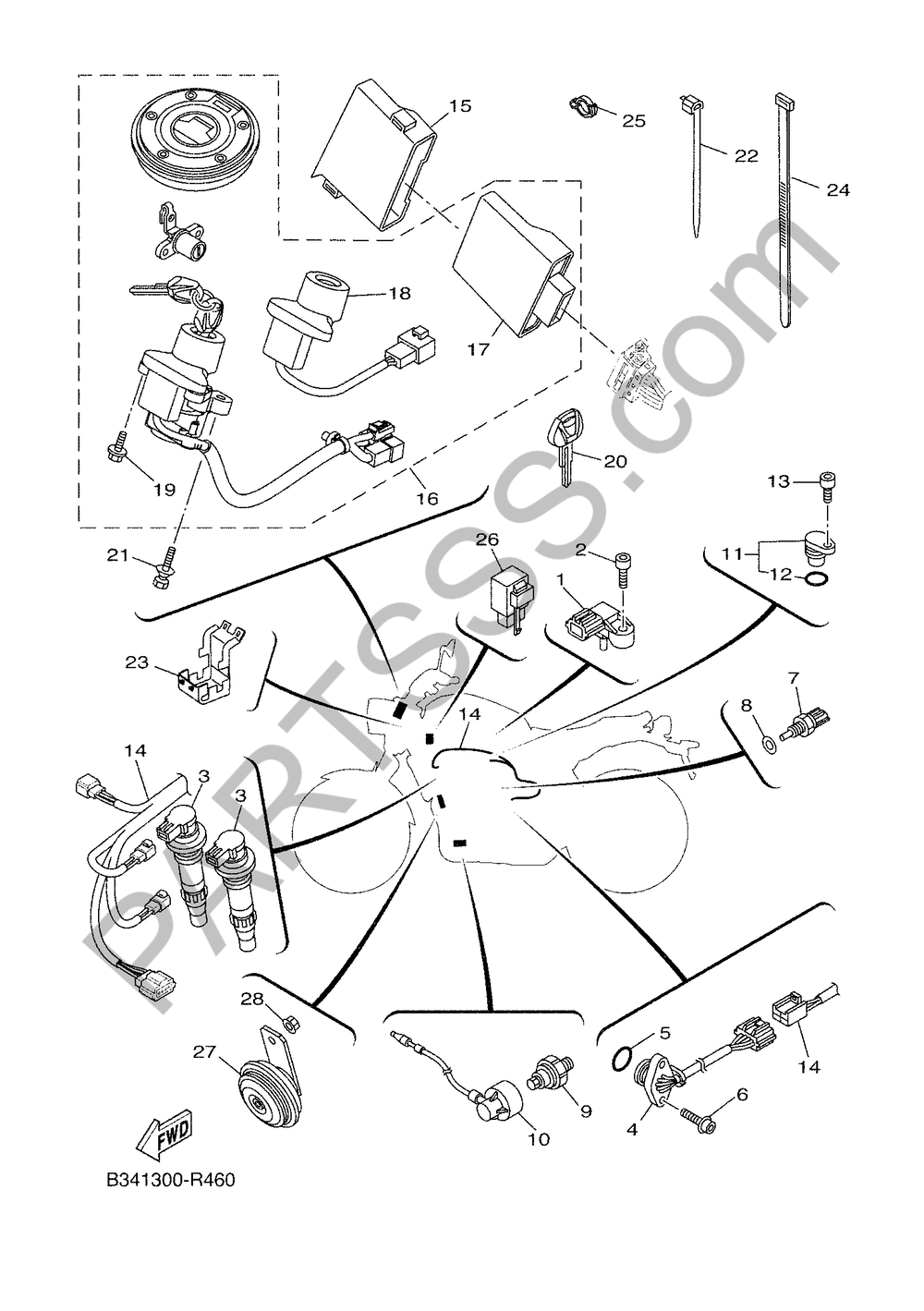 EQUIPO ELECTRICO 2 Yamaha XSR 900 ABARTH 2016