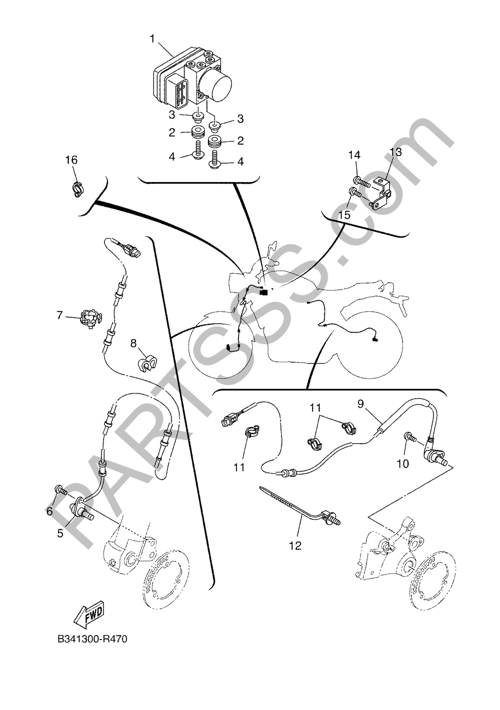 EQUIPO ELECTRICO 3 Yamaha XSR 900 ABARTH 2016