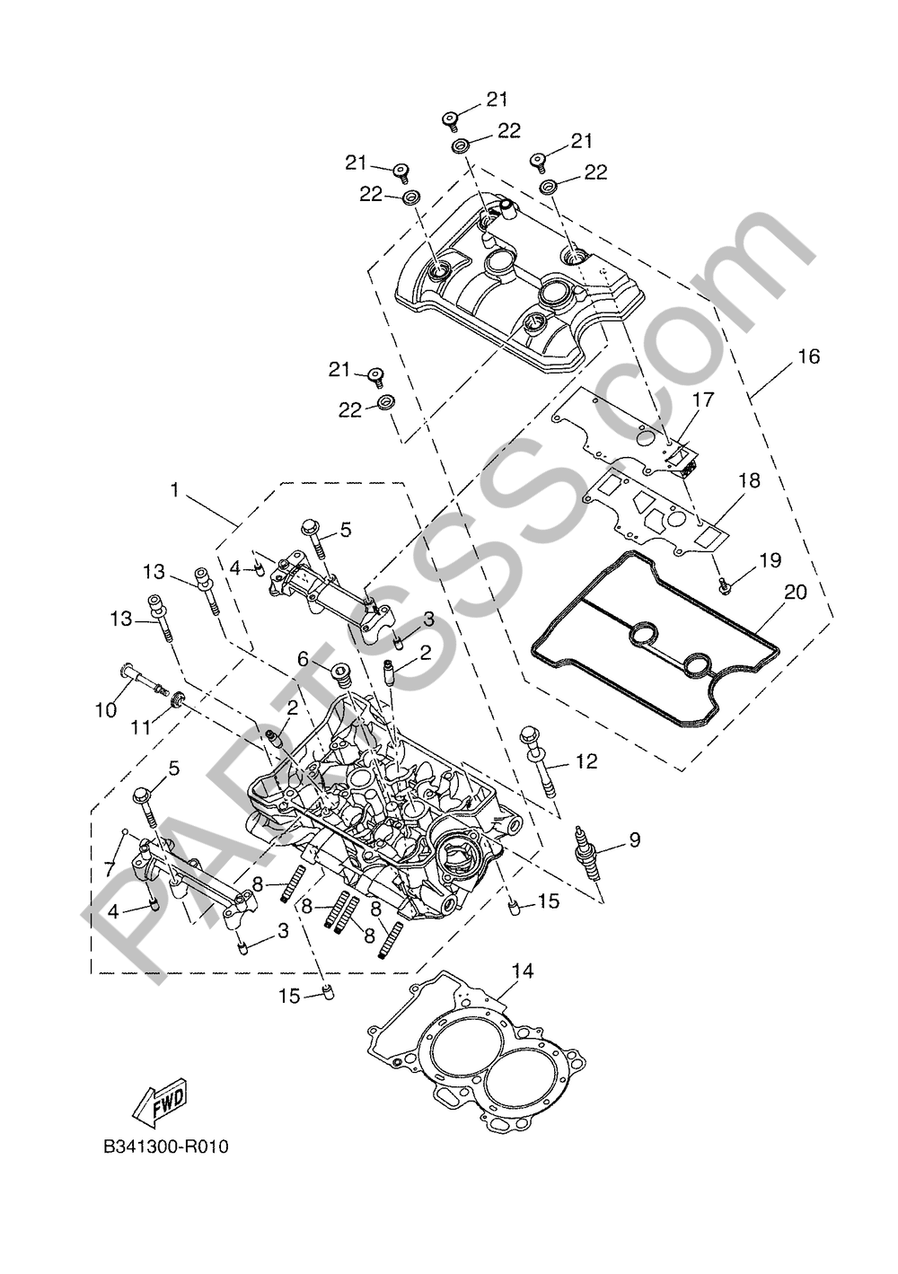 CULATA DE CILINDRO Yamaha XSR 900 ABARTH 2016