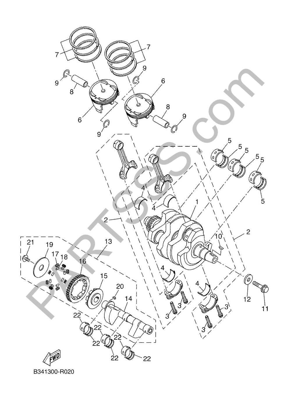 CIGUENAL & PISTON Yamaha XSR 900 ABARTH 2016