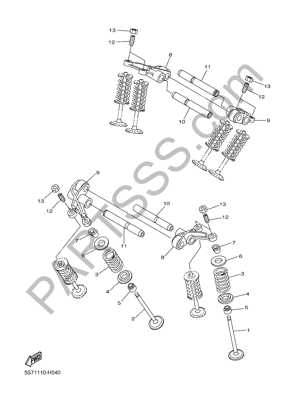 VALVULA Yamaha XVS950CU ABS 2016