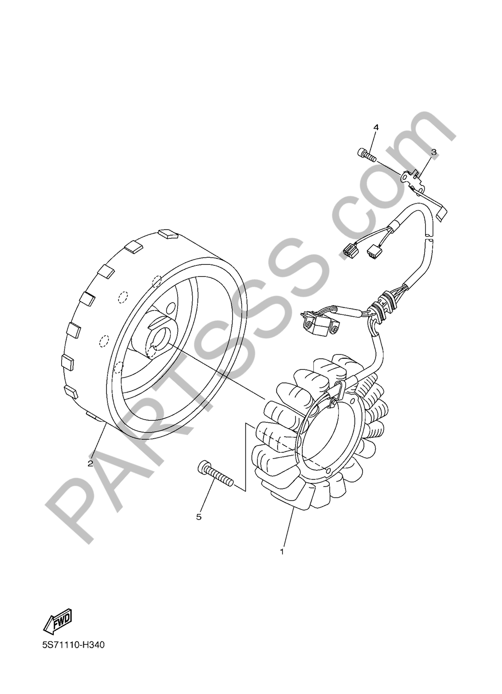 GENERADOR Yamaha XVS950CU ABS 2016