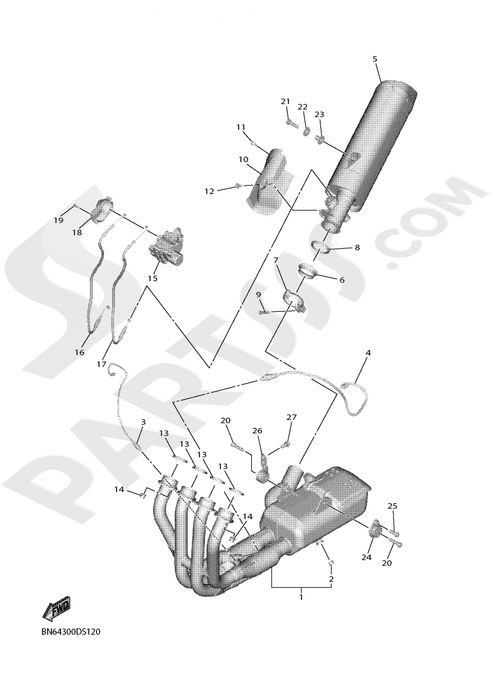 EXHAUST Yamaha YZF-R6 2020