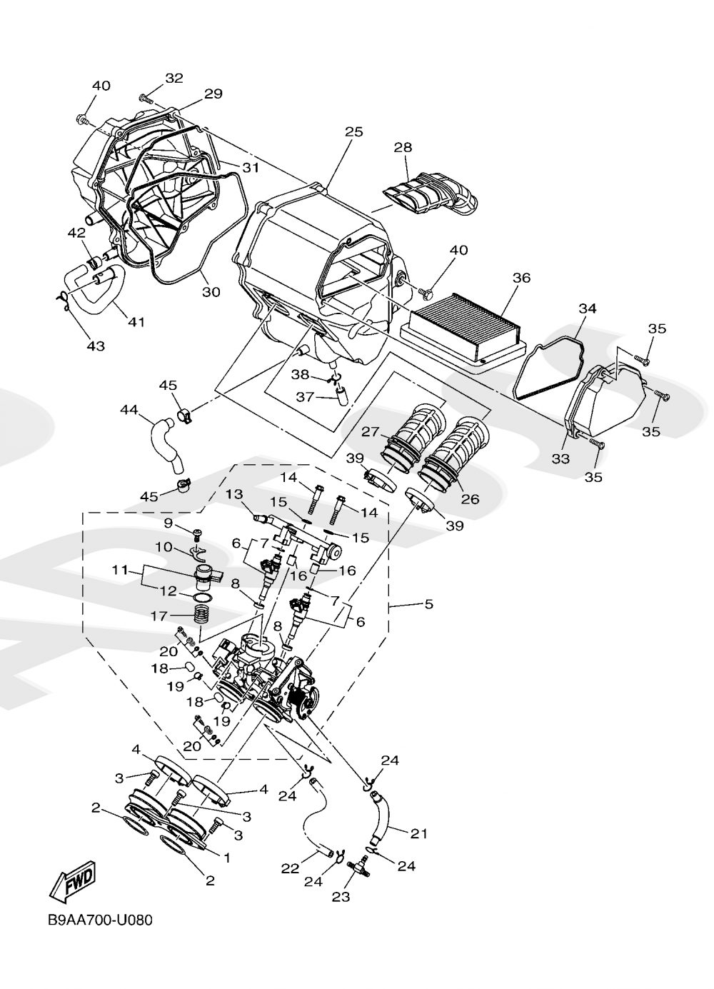 INTAKE Yamaha YZF-R3 ABS 2020