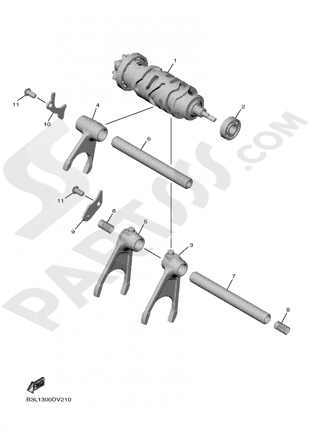 SHIFT CAM & FORK Yamaha YZF-R1M 2020