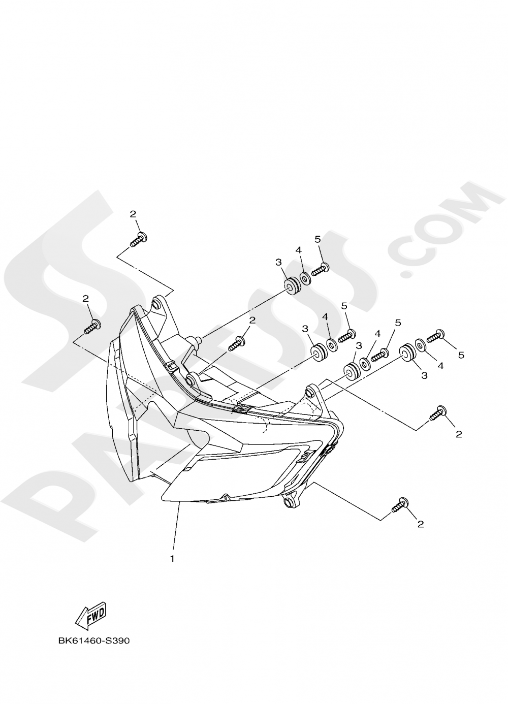 HEADLIGHT Yamaha YZF-R125 ABS 2020