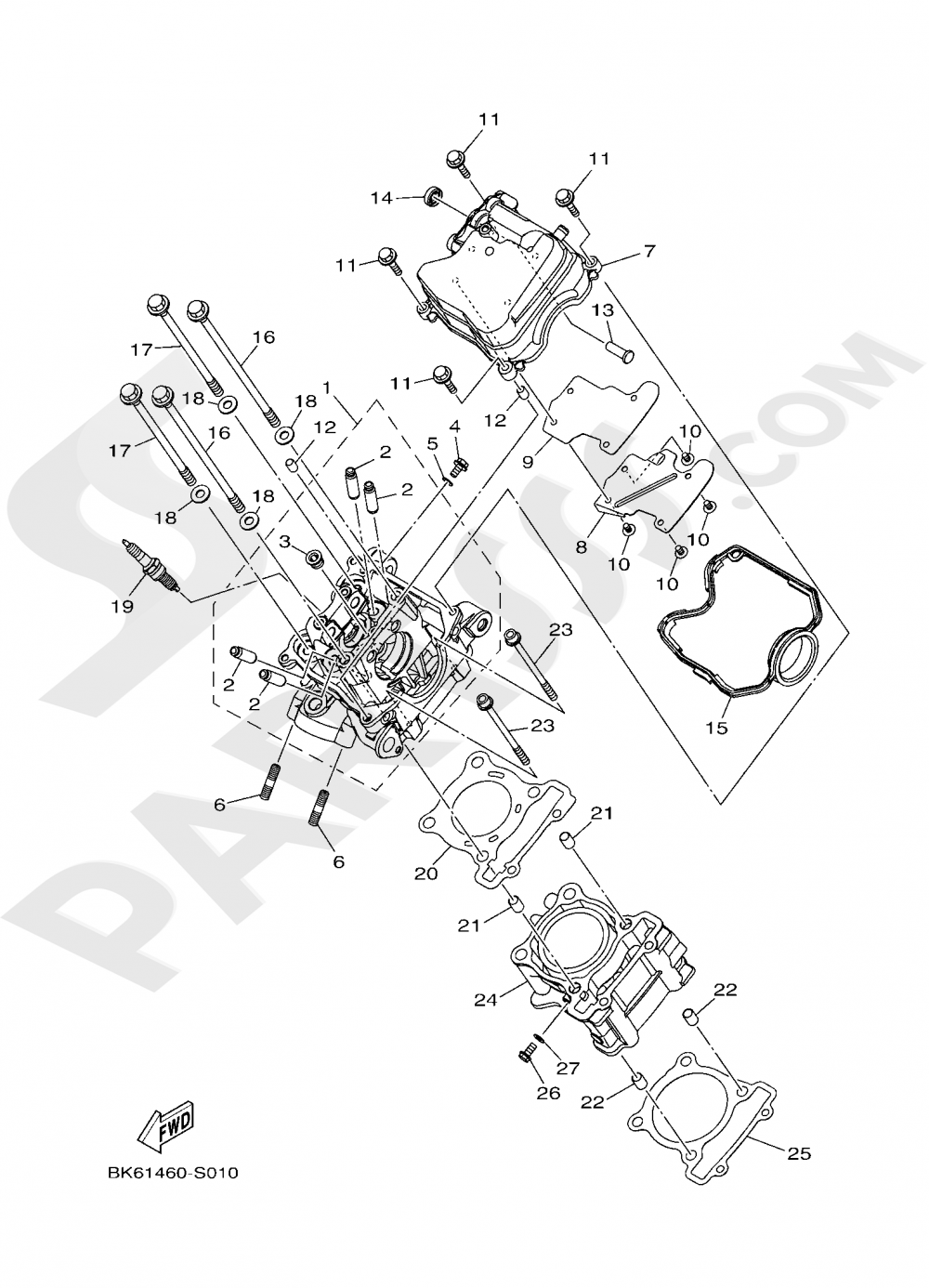 CYLINDER HEAD Yamaha YZF-R125 ABS 2020