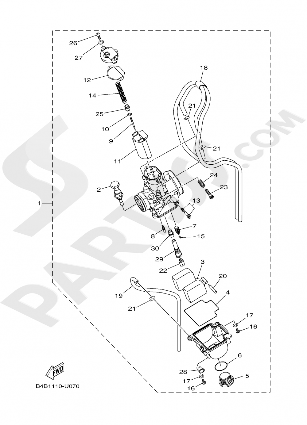 CARBURETOR Yamaha YZ85LW 2020