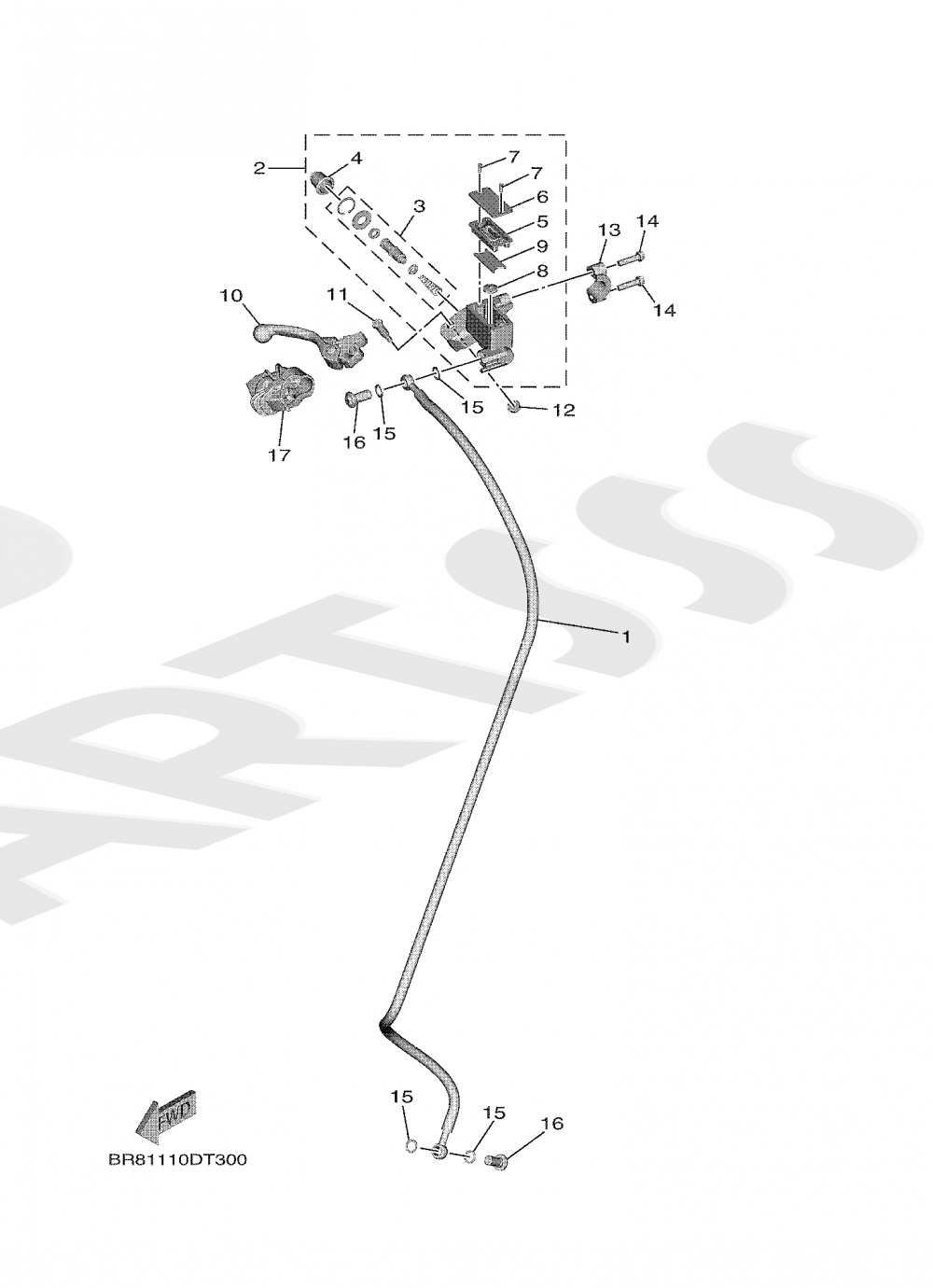 FRONT MASTER CYLINDER Yamaha YZ65 2020