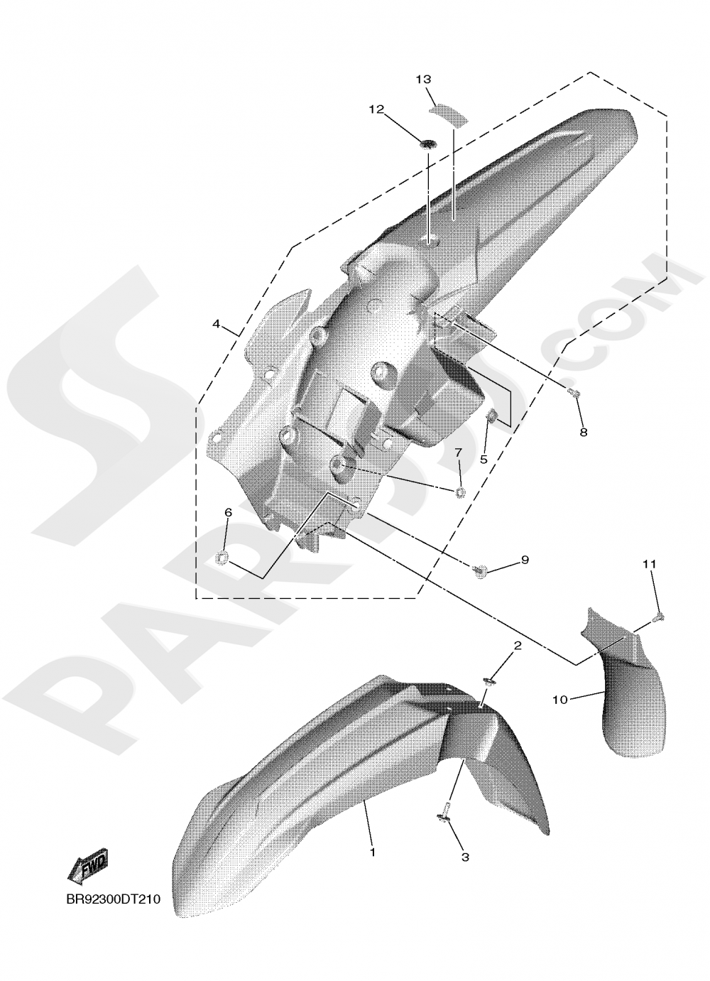 FENDER Yamaha YZ450F 2019
