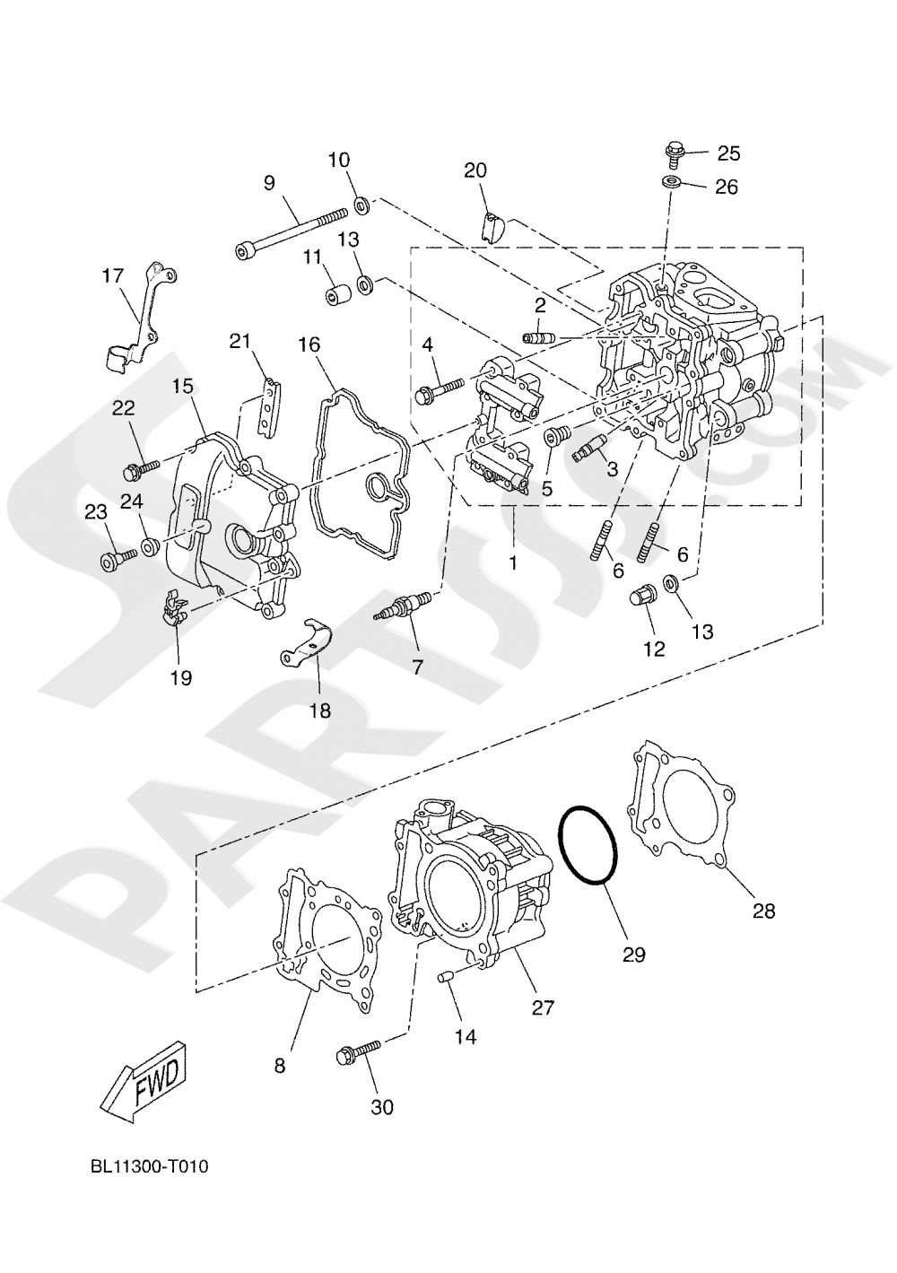 CYLINDER Yamaha X-Max 400 ABS 2020