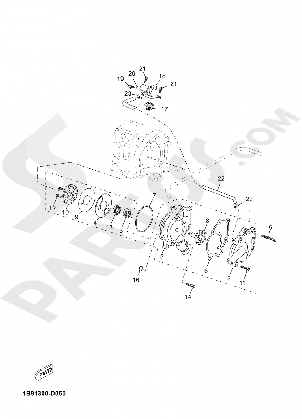 WATER PUMP Yamaha X-Max 125 ABS 2020