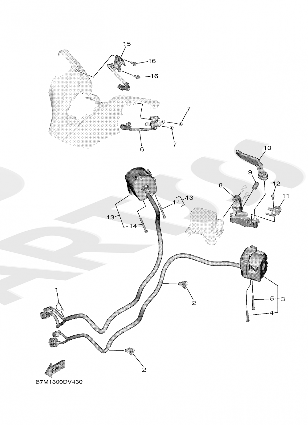 HANDLE SWITCH & LEVER Yamaha TMAX 560 TECH MAX 2020