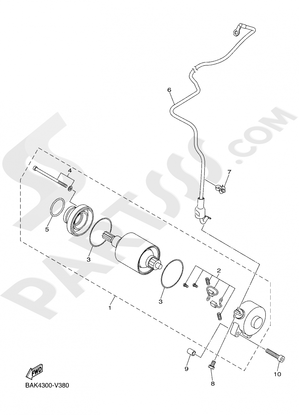 STARTING MOTOR Yamaha WR250F 2020
