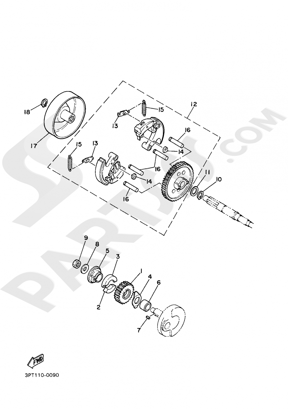 CLUTCH Yamaha PW50 2020