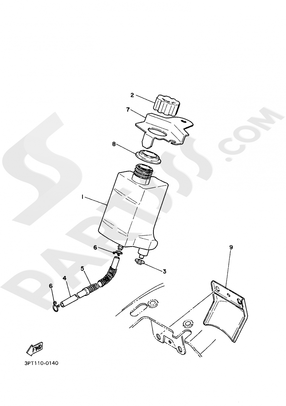 OIL TANK Yamaha PW50 2020