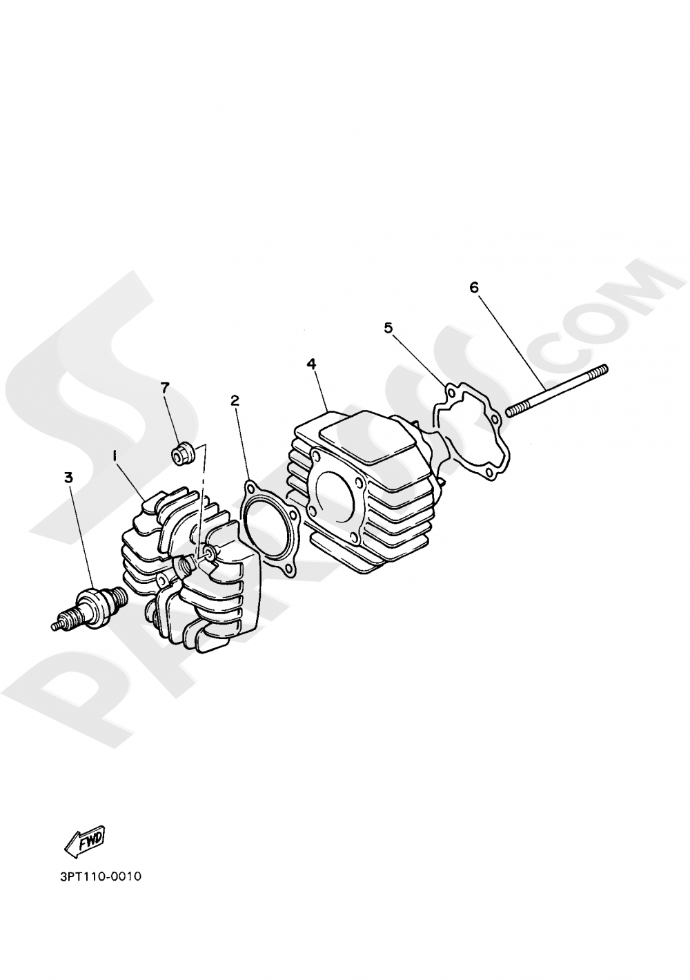 CYLINDER Yamaha PW50 2020