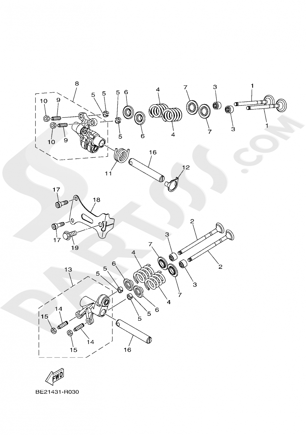 VALVE Yamaha TRICITY ABS 2018