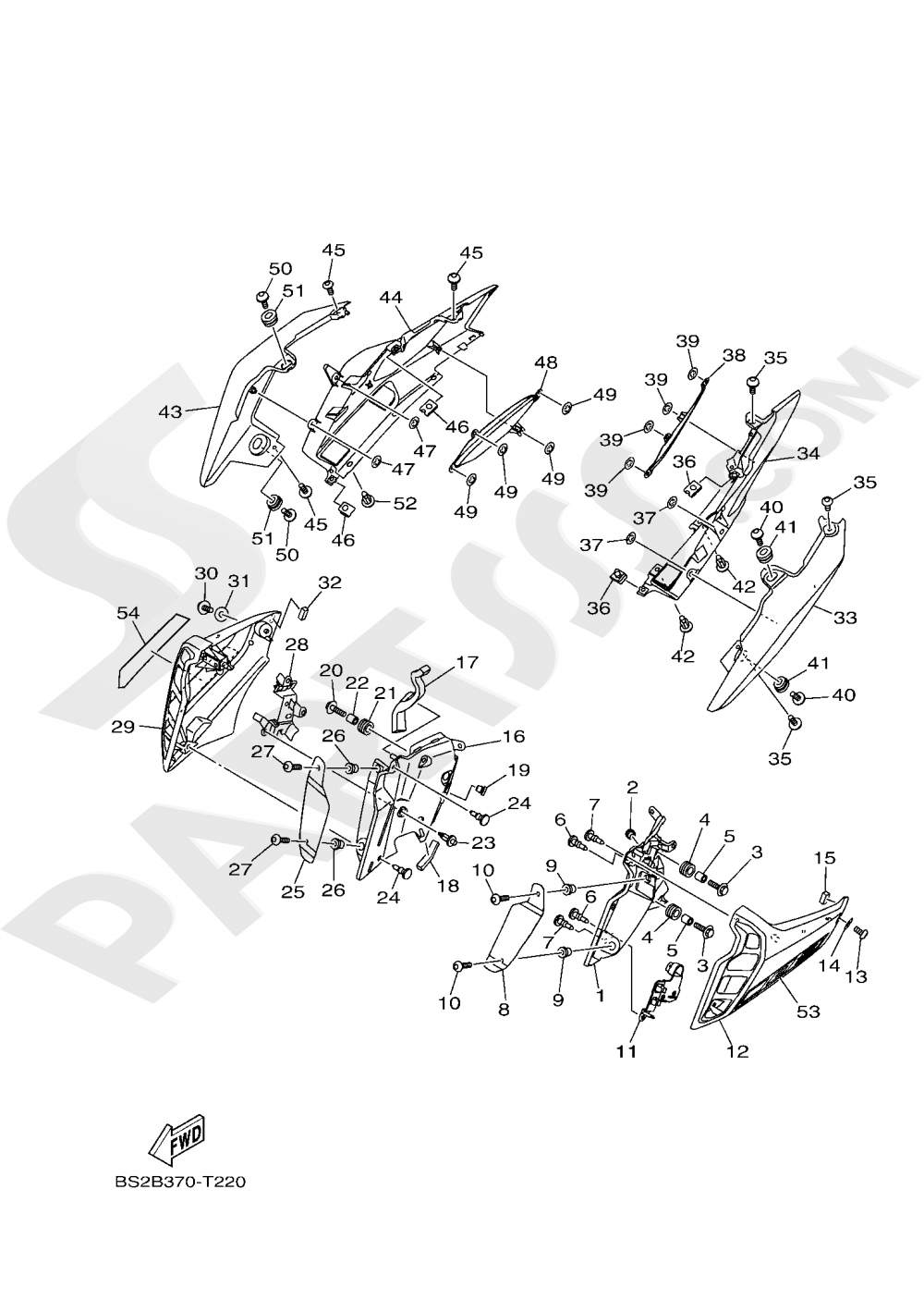 SIDE COVER Yamaha MT-09 ABS 2019
