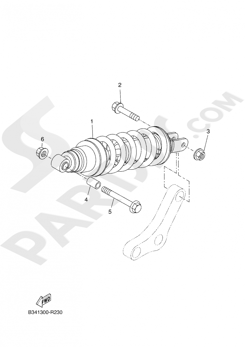 REAR SUSPENSION Yamaha XSR 700 2019