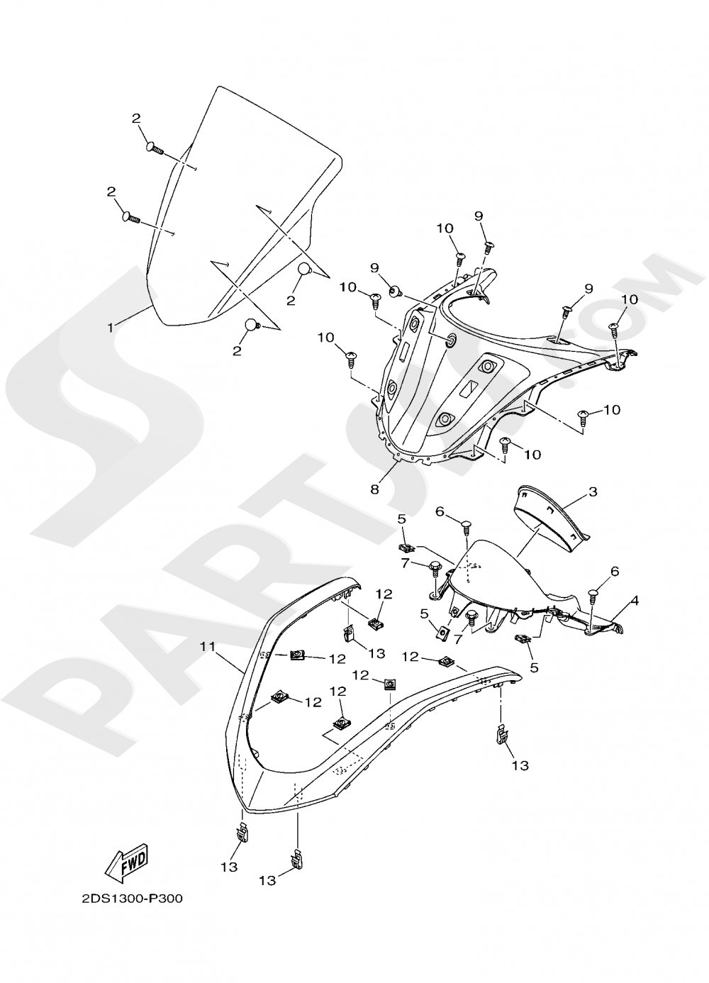 PARE-BRISE Yamaha N-MAX 125 2020