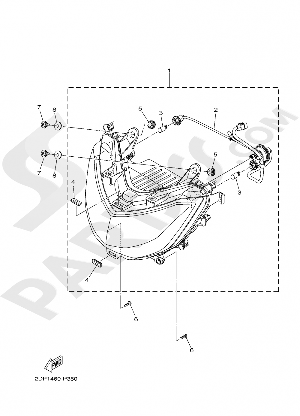 HEADLIGHT Yamaha N-MAX 125 2020