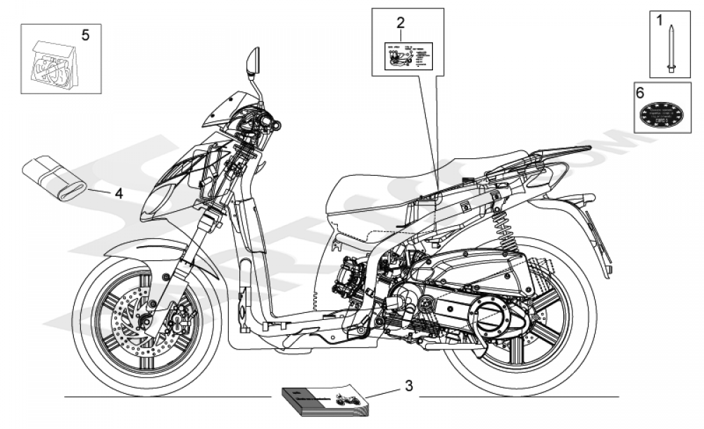 Sportcity 200 Aprilia Sportcity 125 Motor Placas Y Manuales