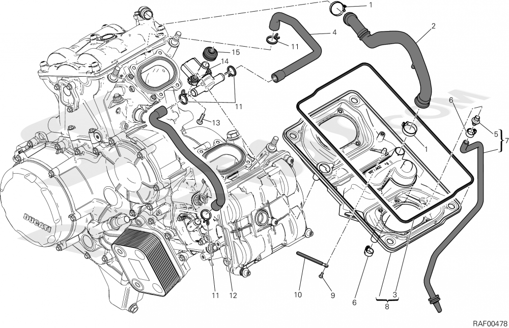 AIR INTAKE OIL BREATHER [MOD:1199S Ducati Panigale 1199 S
