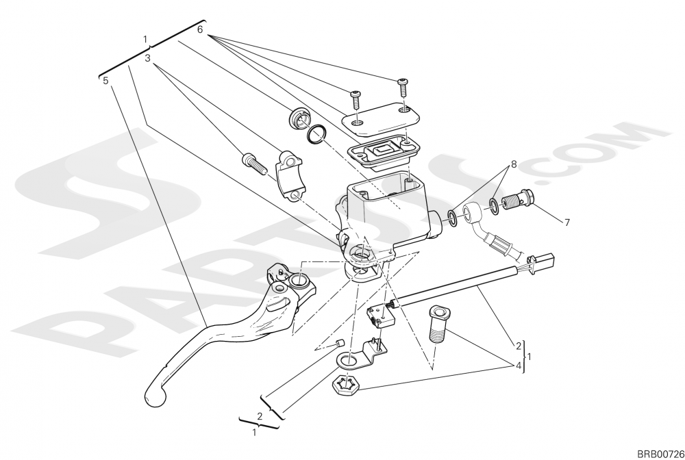 FRONT BRAKE PUMP [MOD:SCR11SPR] Ducati Scrambler 1100 Sport Pro 2020