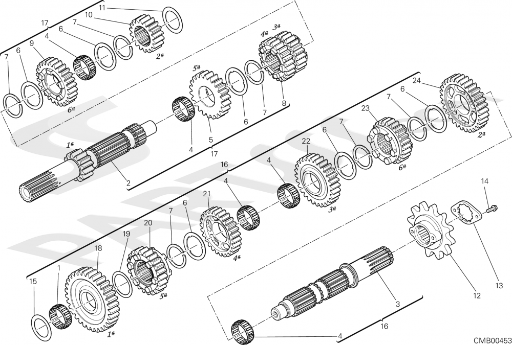 GEAR BOX [MOD:SCR800FP] Ducati Scrambler Flat Track Pro 2016