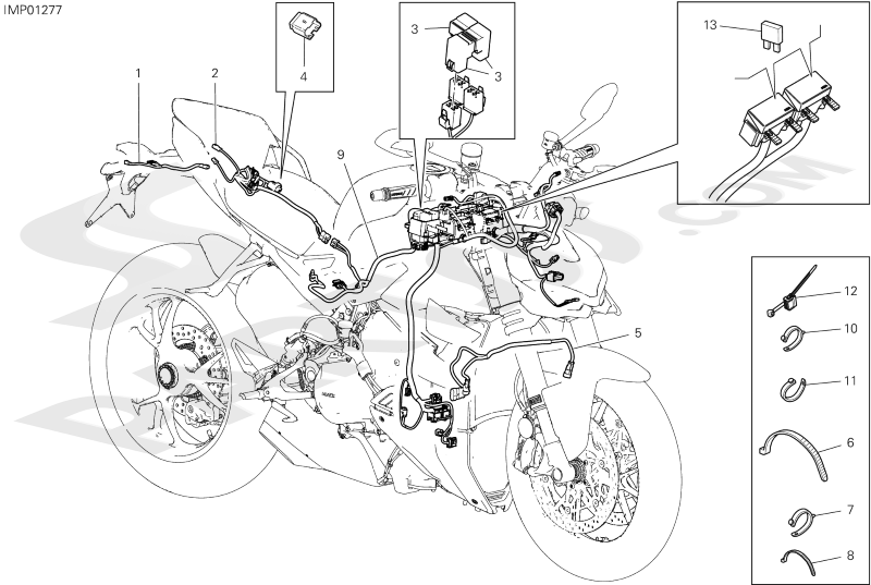 BATTERY HOLDER [MOD:SFV4] Ducati Streetfighter V4 2022