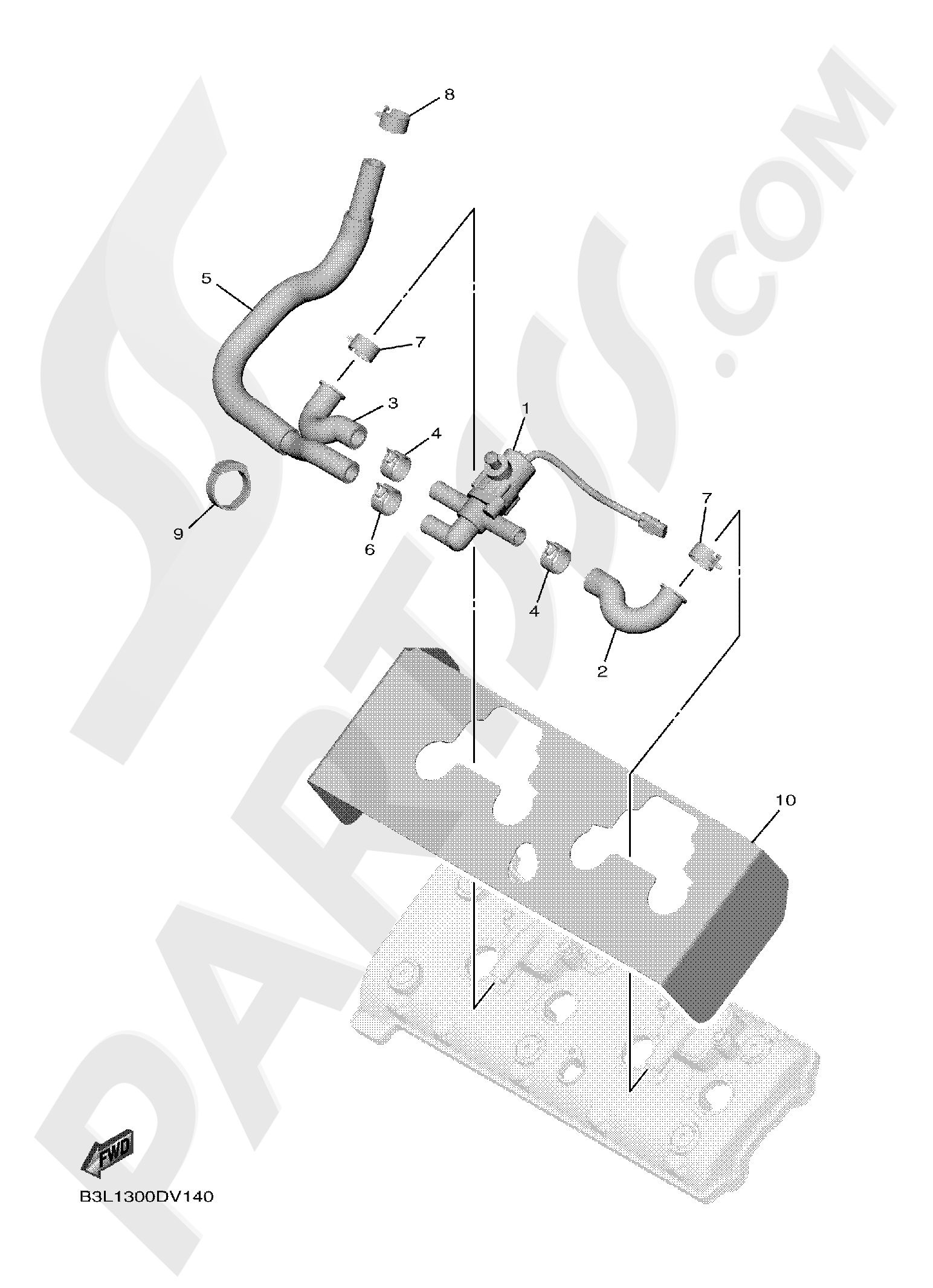 Yamaha YZF-R1 2025. 分解図 純正部品をオンライン購入
