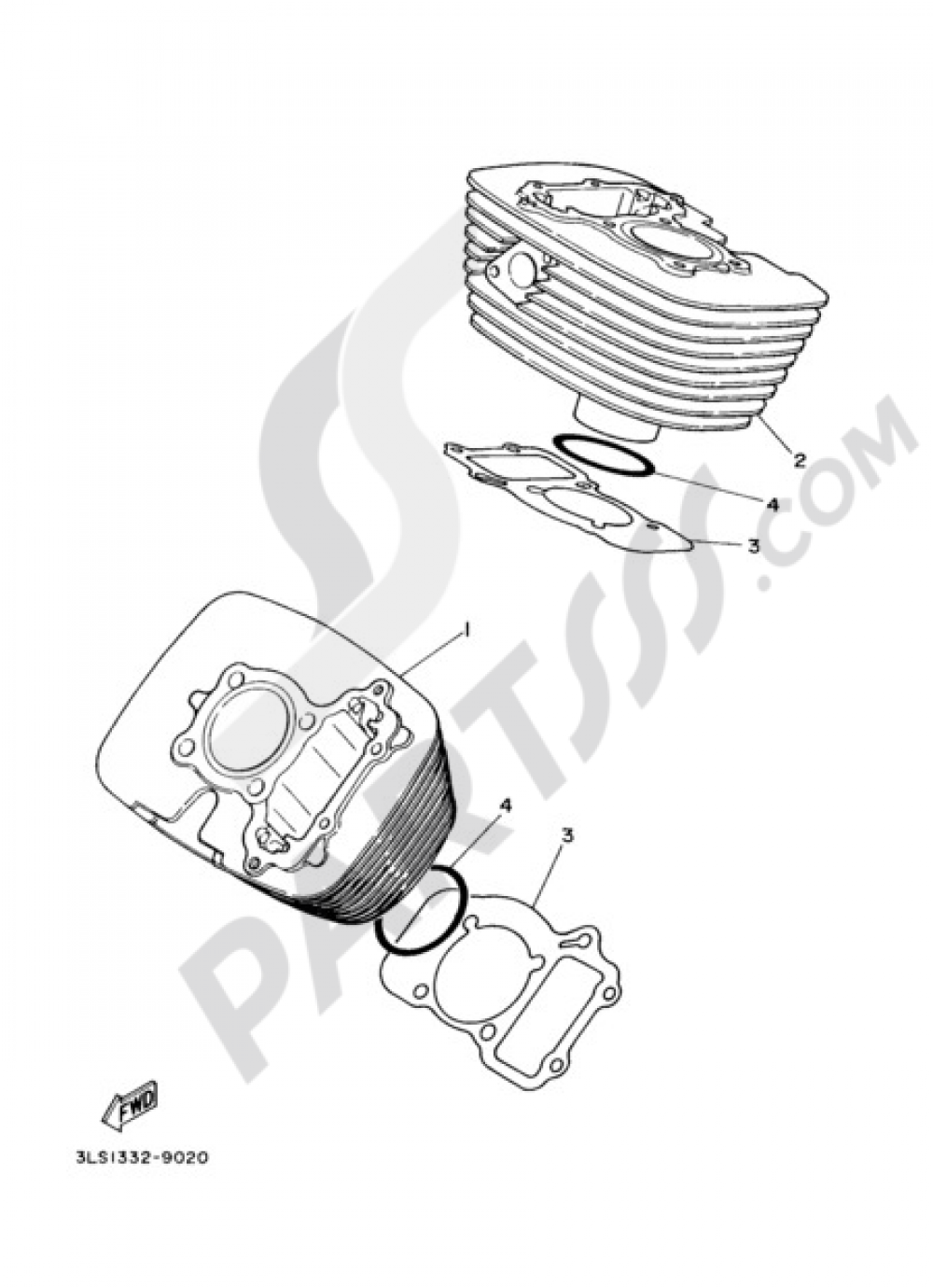 CYLINDER Yamaha VIRAGO XV250 2004