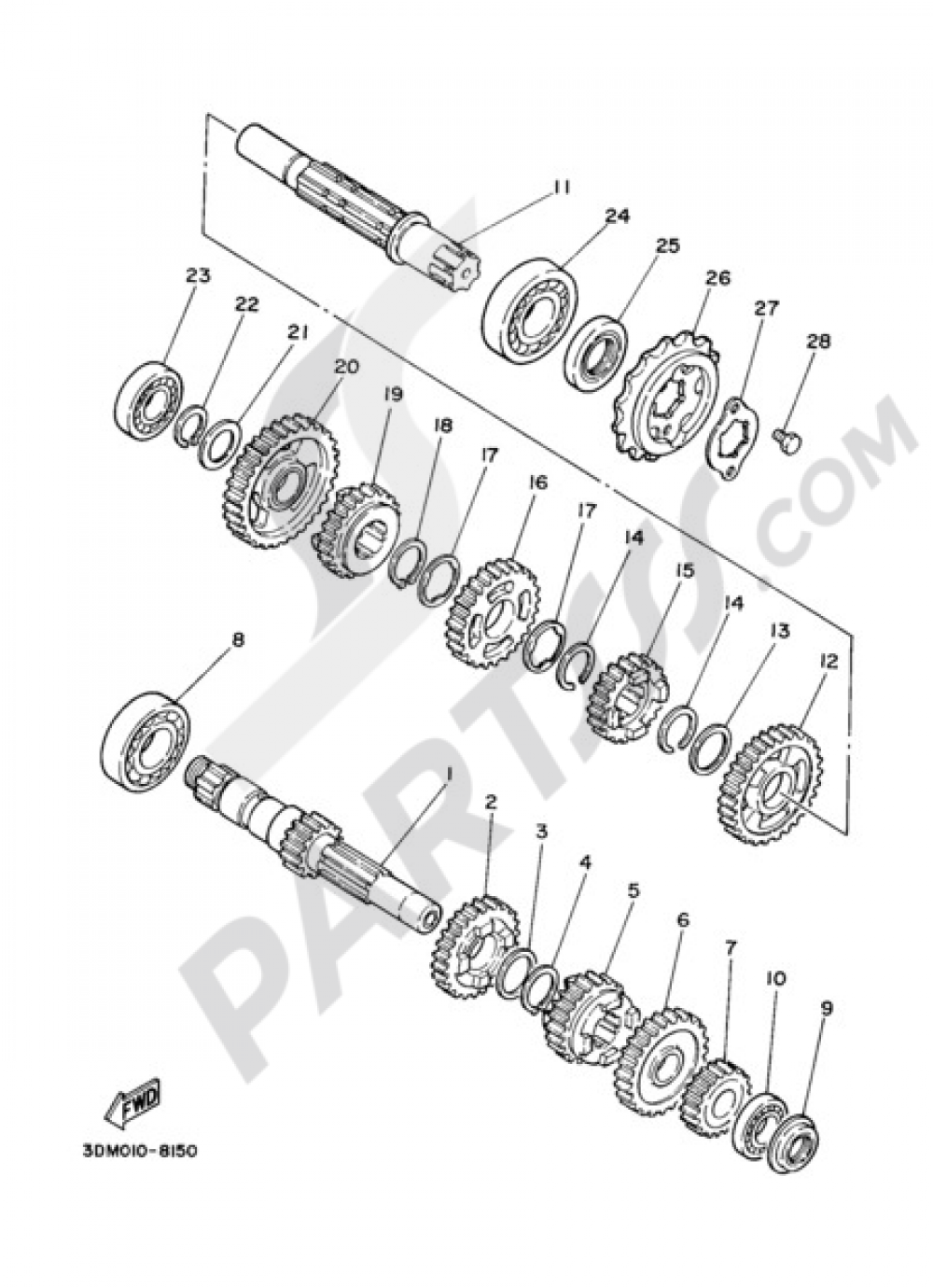 TRANSMISSION Yamaha VIRAGO XV250 2006