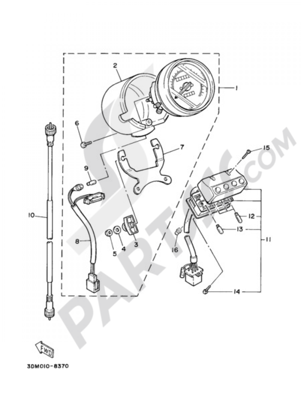 METER Yamaha VIRAGO XV250S 2004