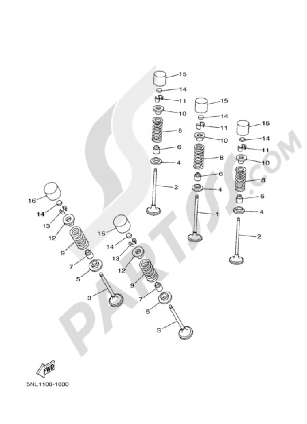 VALVE Yamaha WR250F 2005